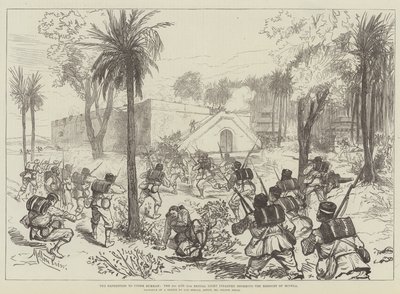 The Expedition to Upper Burmah, the 2nd and 11th Bengal Light Infantry storming the Redoubt of Minhla by Melton Prior